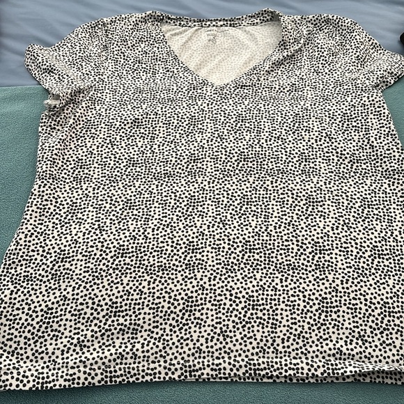 Lord & Taylor polka dot tee shirt - Picture 2 of 3